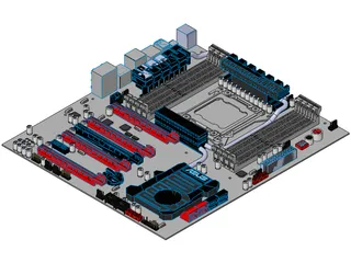 Motherboard 3D Model