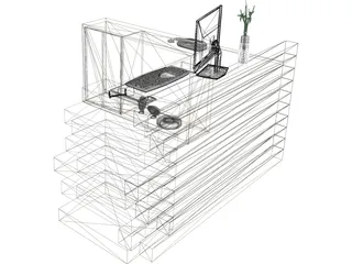 Reception Rack 3D Model