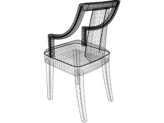 Chair Wood 3D Model