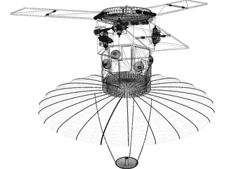 Spy Satellite 3D Model