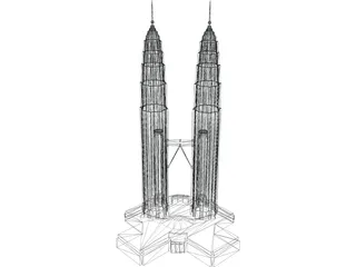 Petronas Twin Tower 3D Model