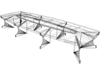 Conference Table 3D Model