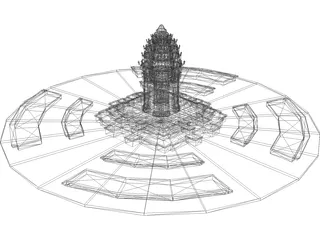 Independence Monument (Cambodia) 3D Model