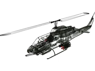 Bell AH-1W SuperCobra 3D Model