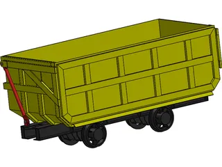 Mine Cart 3D Model