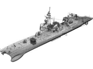 Akizuki-class Destroyer (2010) 3D Model