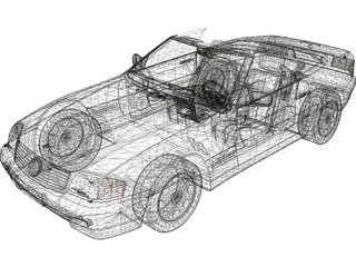 Mercedes-Benz 500SL 3D Model