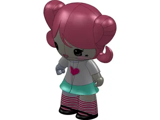 Toy Doll 3D Model