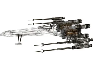 Star Wars X-Wing 3D Model