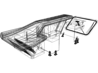 Hypermarket Checkout 3D Model