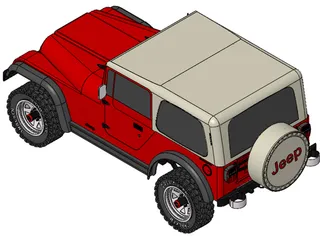 Jeep Wrangler Montata (1988) 3D Model