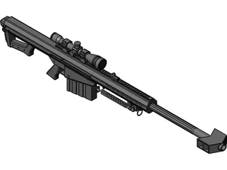 Barrett M82 3D Model