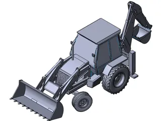 JCB 3DX 3D Model