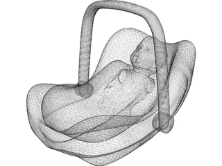 Infant Car Seat 3D Model