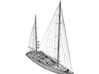 Sailboat 3D Model