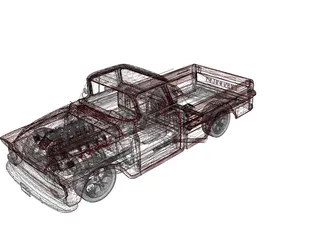 Chevrolet Apache Fleetside (1958) 3D Model