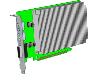 PCIeX16 Graphic Card 3D Model