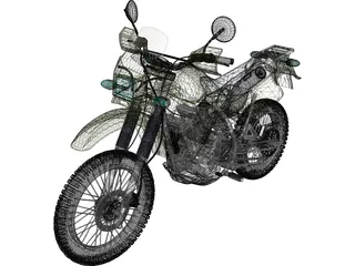 Kawasaki KLR 650 3D Model