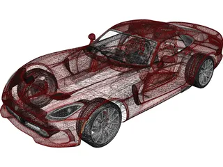 Dodge Viper GTS (2013) 3D Model