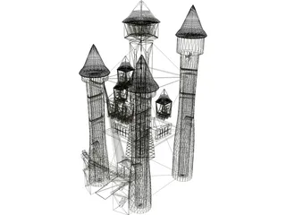 Dark Castle 3D Model