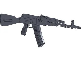 Ak 47 3D Model