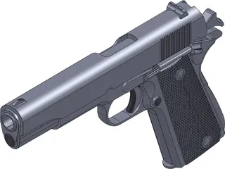 Colt 1911 Automatic 3D Model