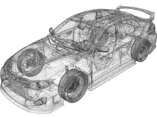 Subaru Impreza WRX STi 3D Model