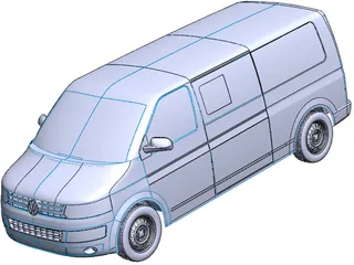 Volkswagen Transporter T5 3D Model