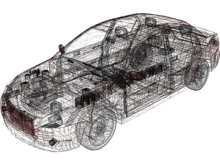 Mitsubishi Lancer (2004) 3D Model