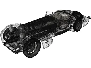Mercedes-Benz SSK Roadster 3D Model