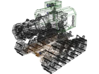 Space Marine Tank 3D Model