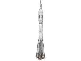 Soyuz Rocket 3D Model