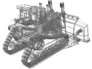 Caterpillar Bulldozer 3D Model