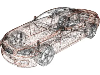 BMW M6 Coupe (2013) 3D Model