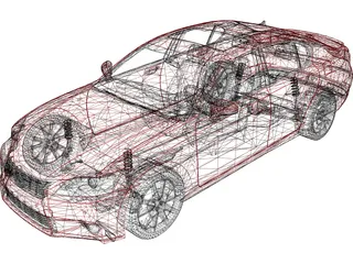 Lexus GS350 (2013) 3D Model