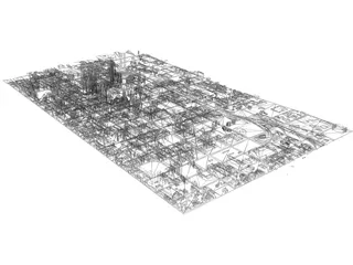 Philadelphia Map 3D Model