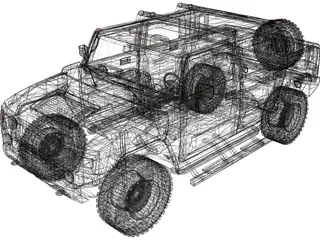 Hummer H2 3D Model