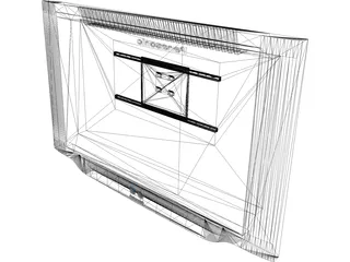 Panasonic Plasma TV 3D Model