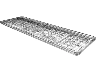 Dell Keyboard 3D Model