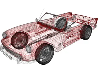 Triumph Spitfire MK2 3D Model