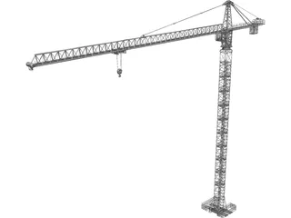 Tower Crane 3D Model