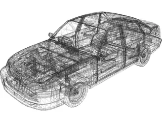 Daewoo Nexia (1996) 3D Model