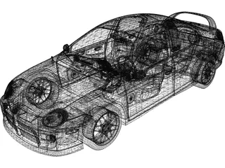 Dodge Neon SRT-4 (2005) 3D Model