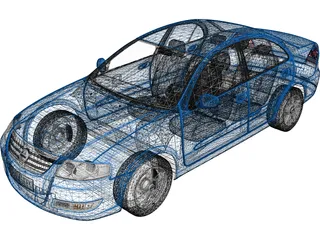 Nissan Almera Classic (2006) 3D Model