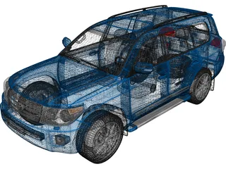 Toyota Land Cruiser (2013) 3D Model