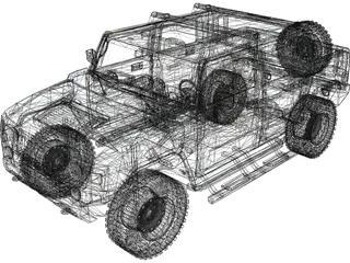 Hummer H2 3D Model