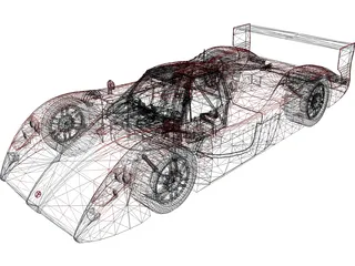 Toyota GT1 TS020 3D Model