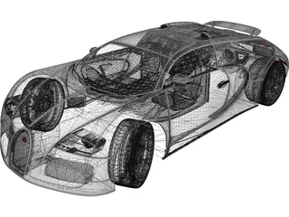 Bugatti Veyron Grand Sport (2010) 3D Model