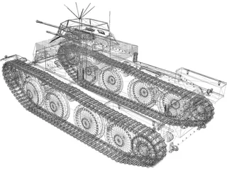 Aufklärungspanzer 38 3D Model