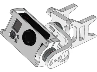 Gimbal Go Pro 3D Model